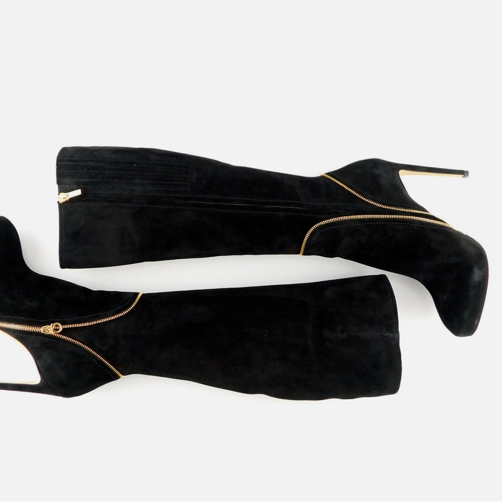 Salvatore Ferragamo Black Heeled Boots